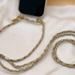 phone cord universal long gold